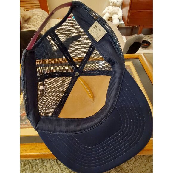 Vintage San Francisco Cable Car Graphic Trucker Hat Navy/White Adjustable Snapba - Picture 5 of 6